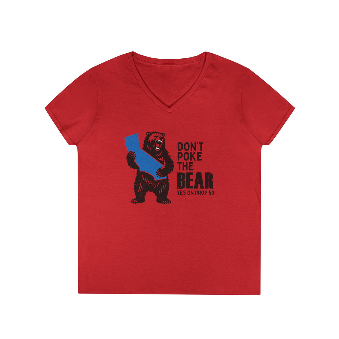 Don't Poke the Bear – Women's V-Neck T-Shirt
