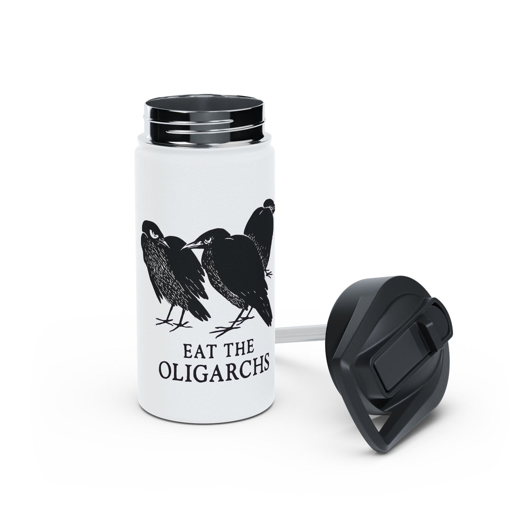 Eat the Oligarchs Crow – Stainless Steel Water Bottle