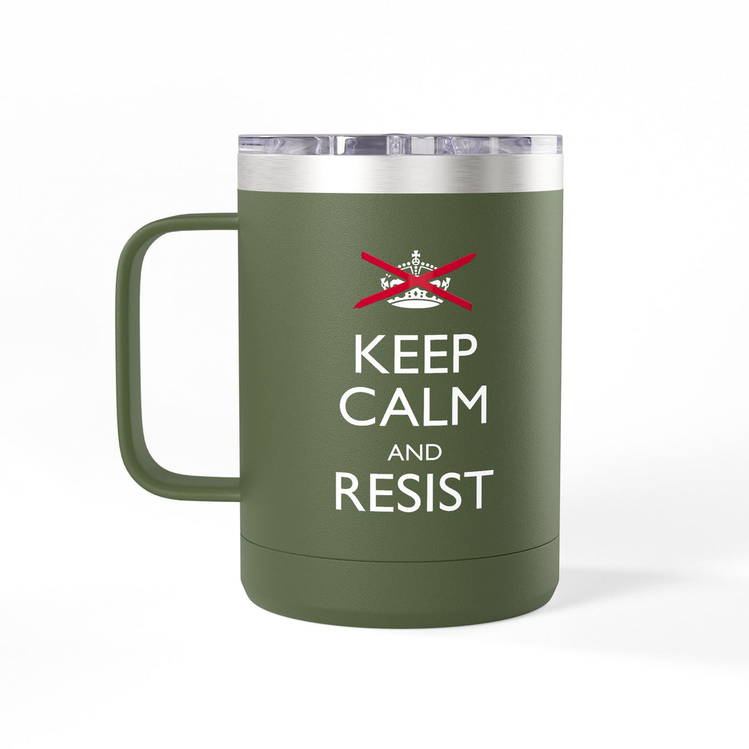Keep Calm and Resist - Classic Graphic – Coffee Mug Tumbler, 15oz