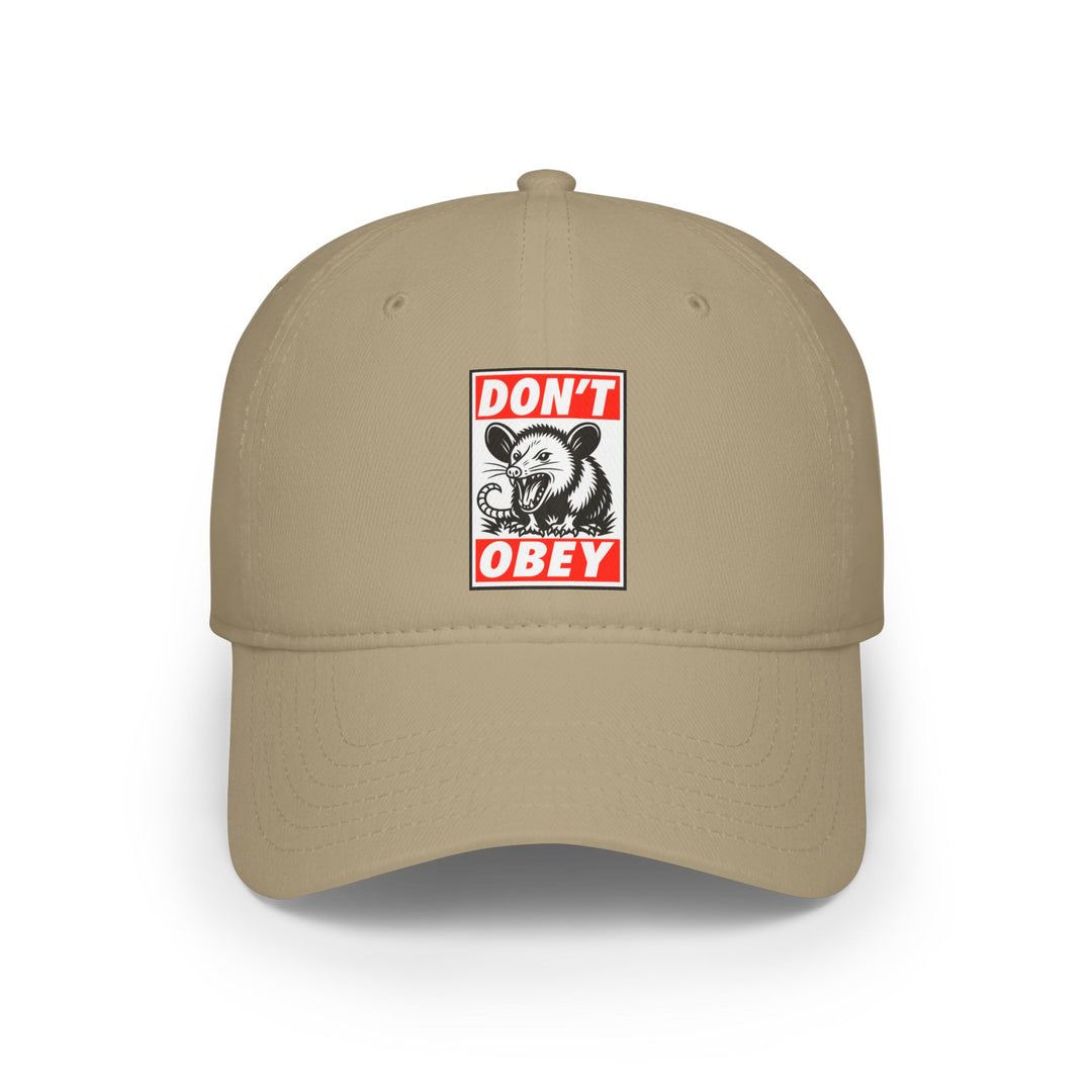 Don't Obey Opossum – Cotton Baseball Cap