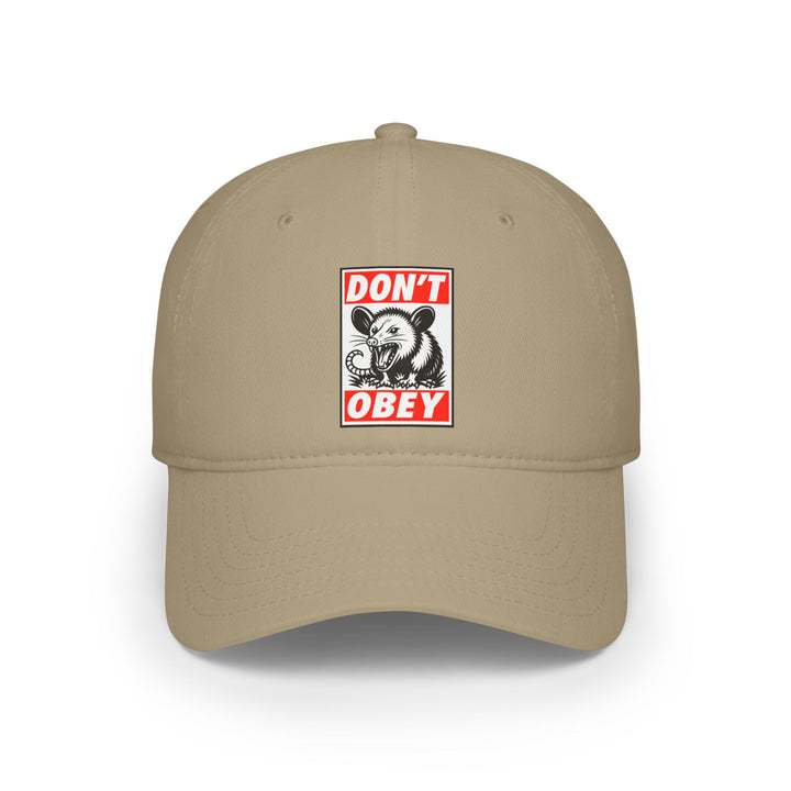 Don't Obey Opossum – Cotton Baseball Cap