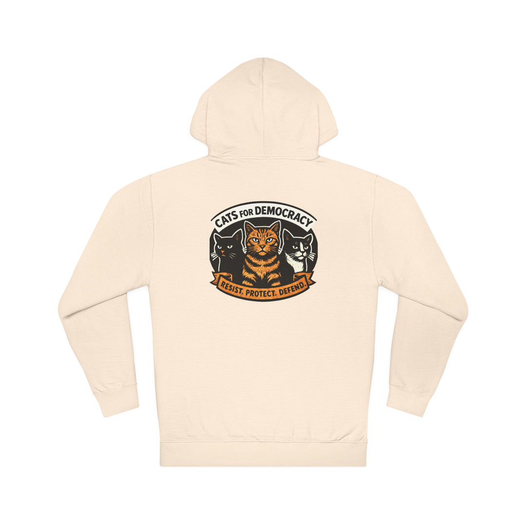 Cats for Democracy – Unisex Pullover Hoodie