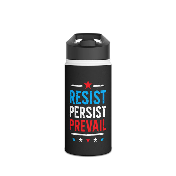 Resist Persist Prevail - Stainless Steel Water Bottle - Standard Lid