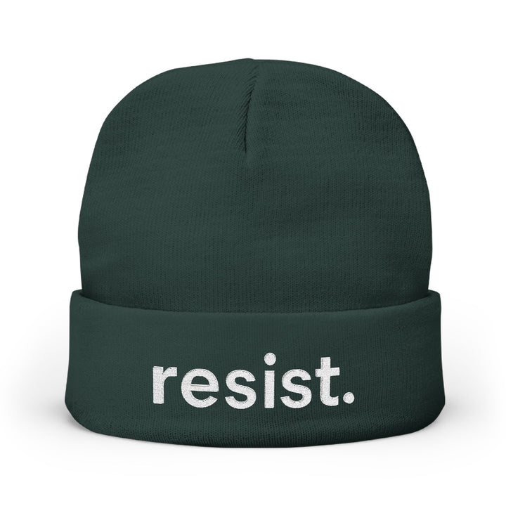 Resist. – Embroidered Knit Beanie