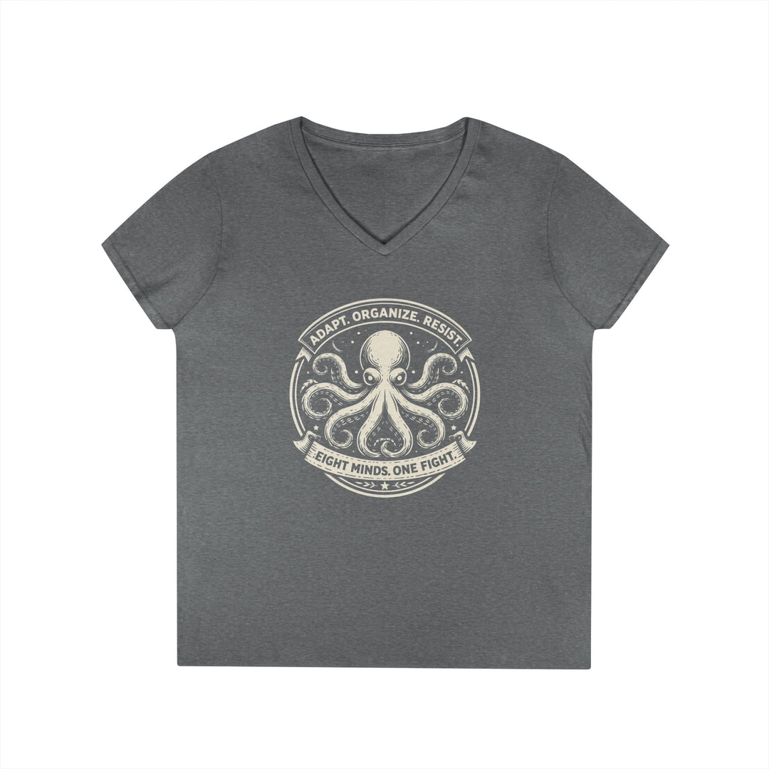 Adapt. Organize. Resist. Octopus – Women’s V-Neck T-Shirt