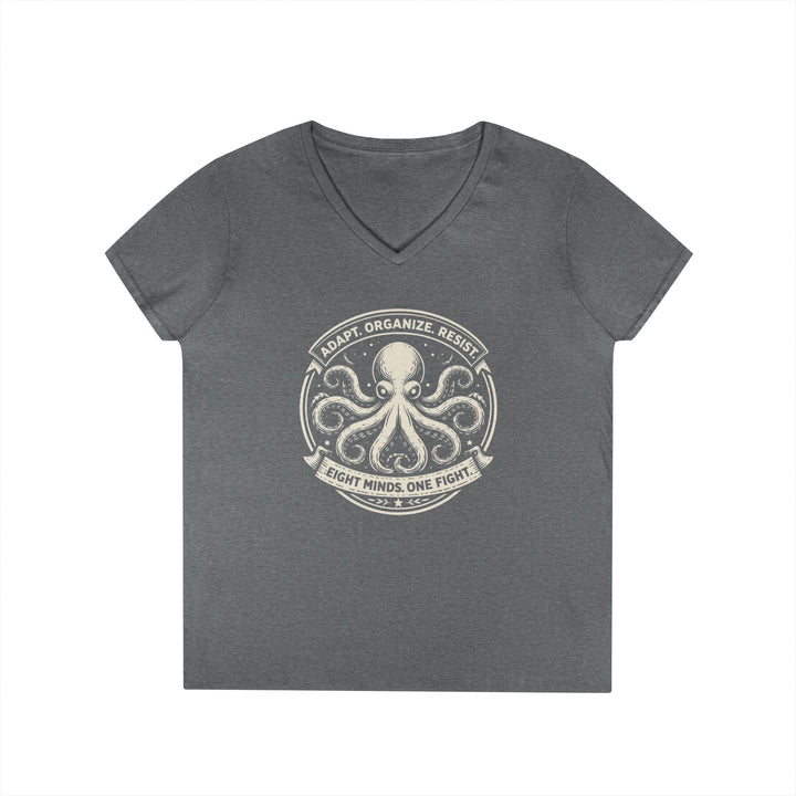 Adapt. Organize. Resist. Octopus – Women’s V-Neck T-Shirt