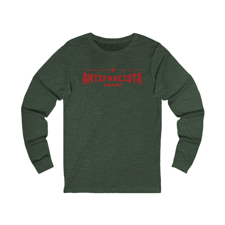 Siempre Antifascista Red Star – Unisex Long Sleeve Shirt