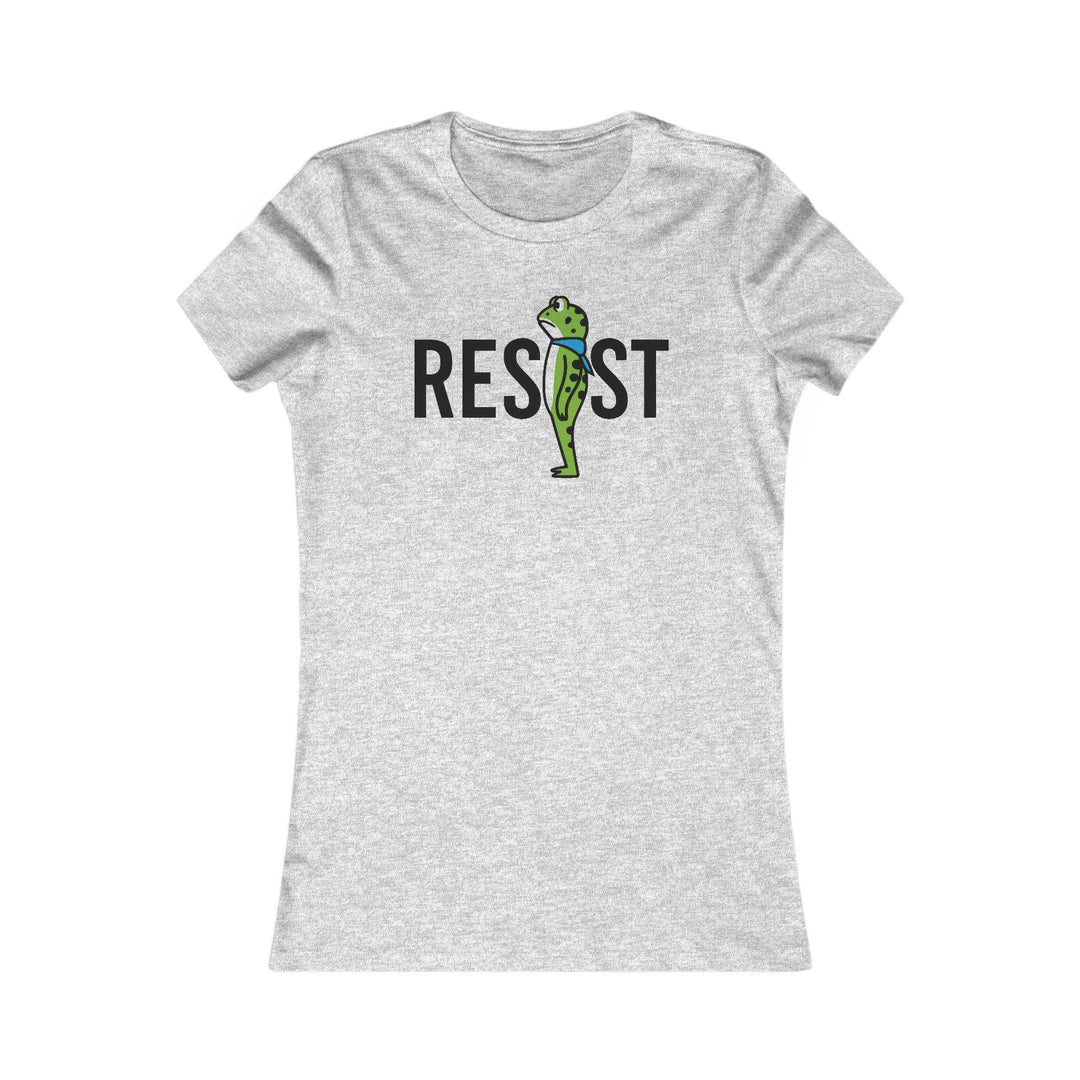 RESIST Frog – Women’s Fitted T-Shirt