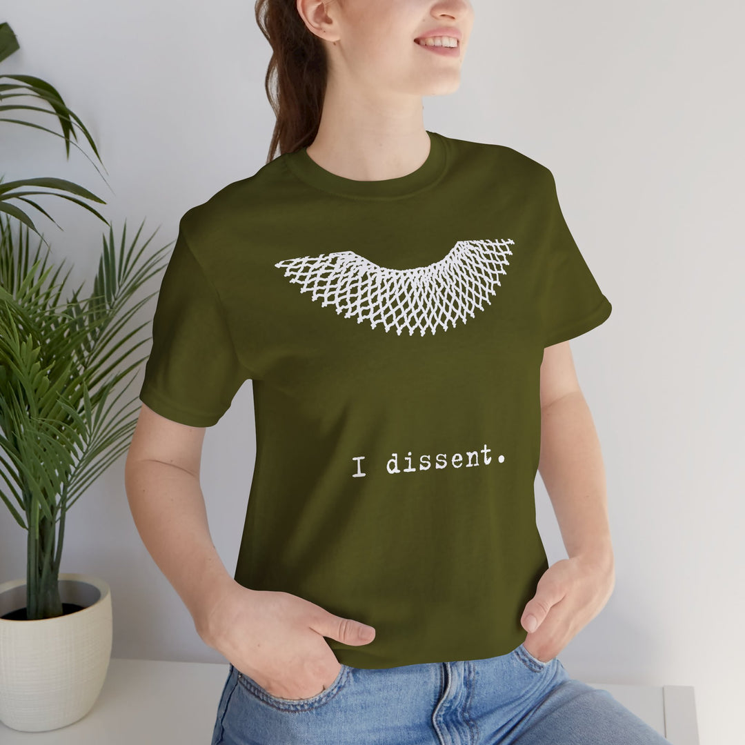 I Dissent RBG Collar Tribute Graphic – Unisex T-Shirt