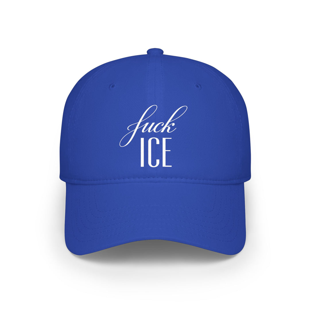 F*ck ICE Cursive Graphic – Cotton Baseball Cap