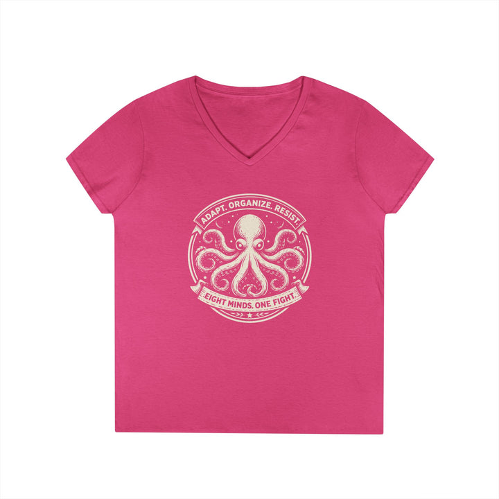Adapt. Organize. Resist. Octopus – Women’s V-Neck T-Shirt
