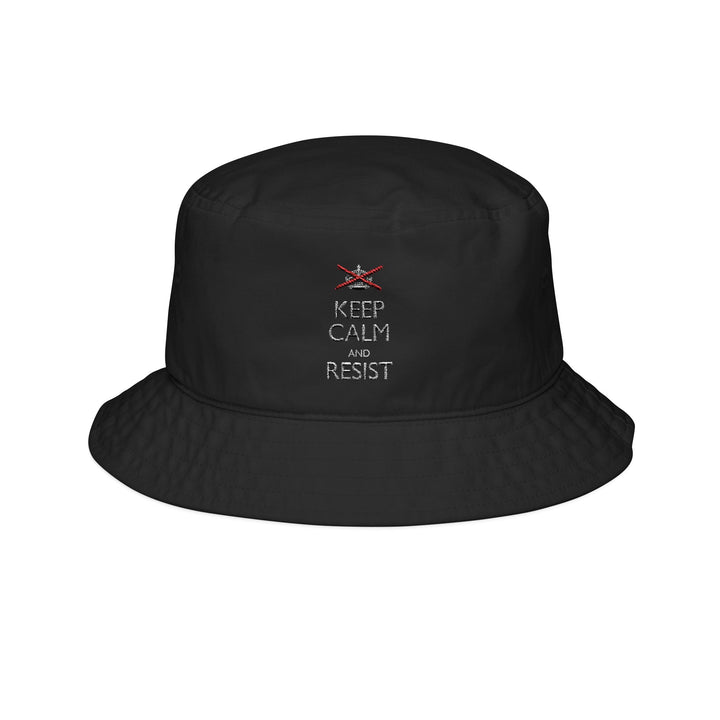 Keep Calm and Resist Classic Graphic – Bucket Hat (Embroidery)