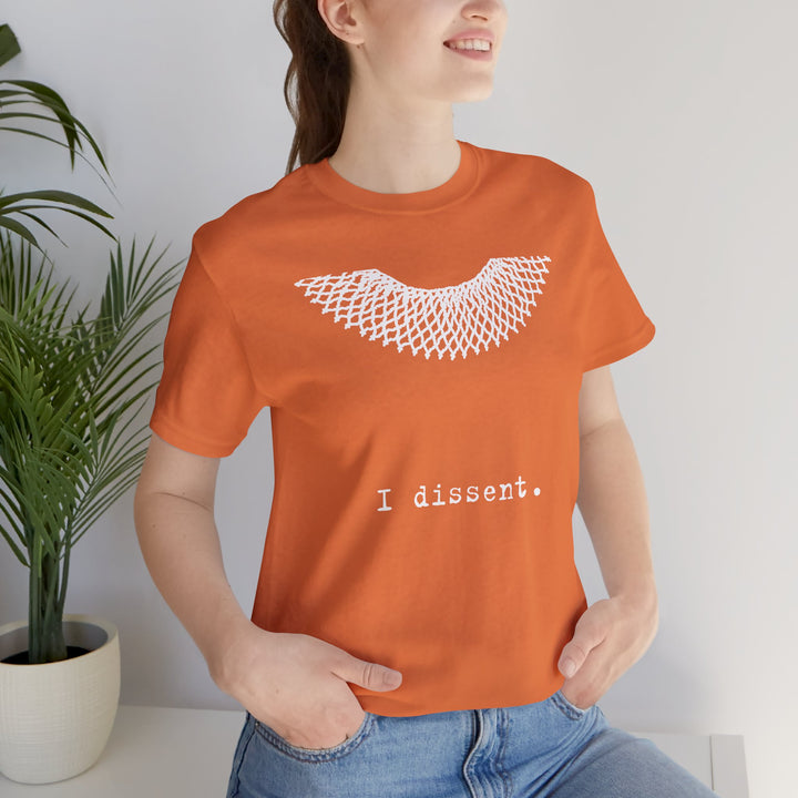 I Dissent RBG Collar Tribute Graphic – Unisex T-Shirt