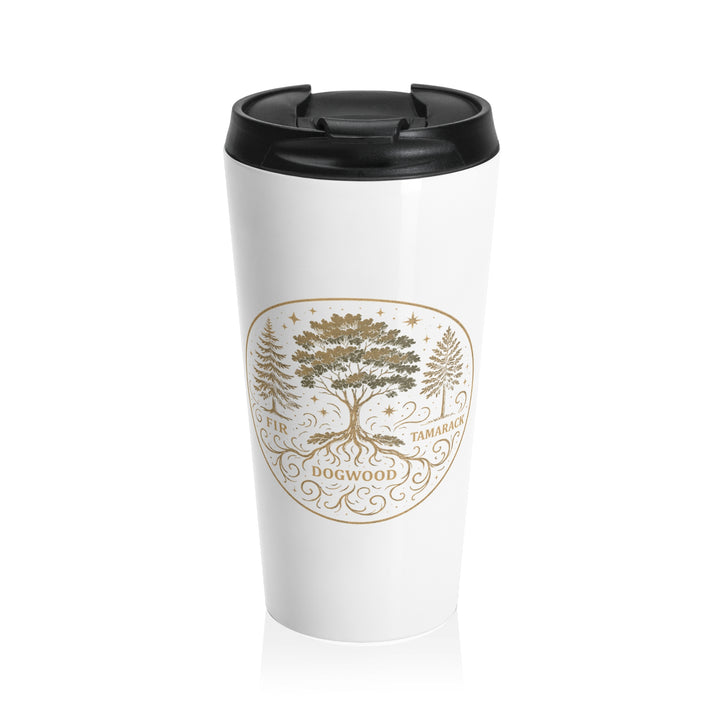 FDT (Fir, Tamarack, Dogwood) Nature's Trilogy - Stainless Steel Insulated Travel Tumbler, 15 oz
