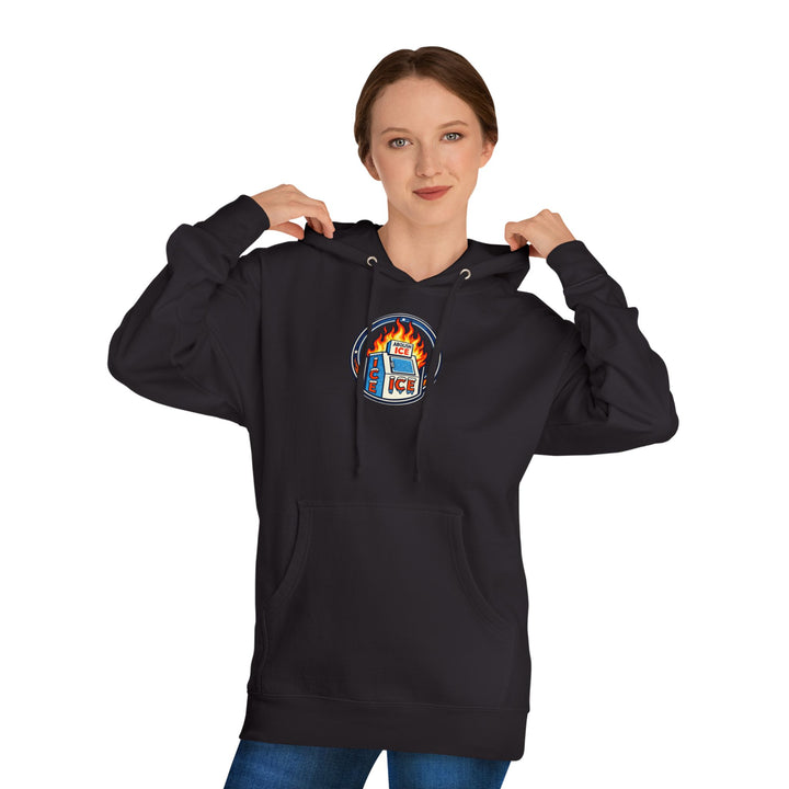 ABOLISH ICE On Fire - Unisex Pullover Hoodie