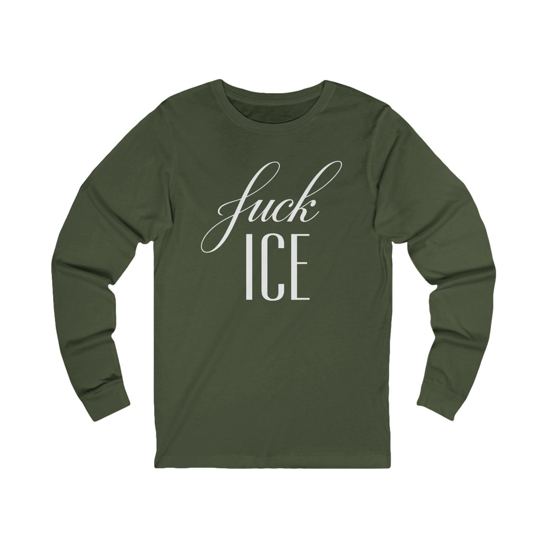 F*ck ICE Cursive Graphic – Unisex Long Sleeve Shirt