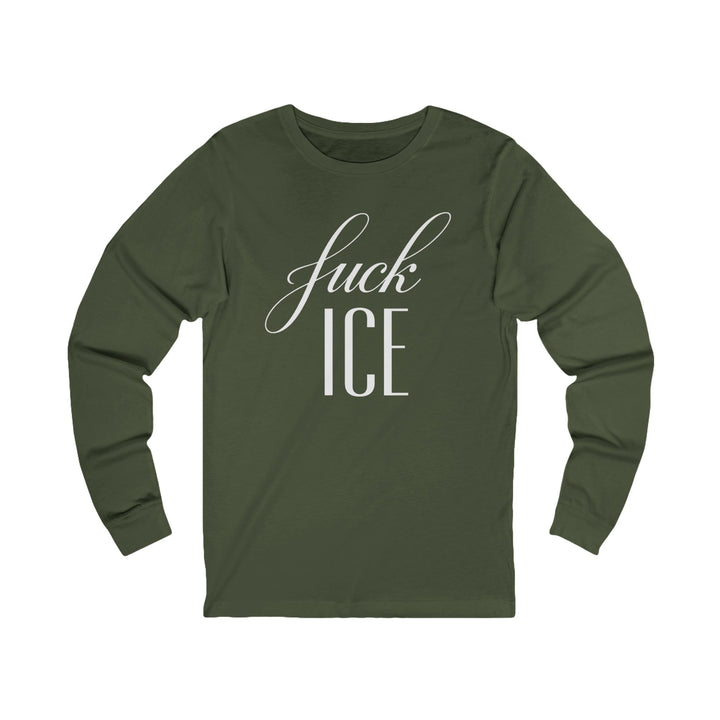 F*ck ICE Cursive Graphic – Unisex Long Sleeve Shirt