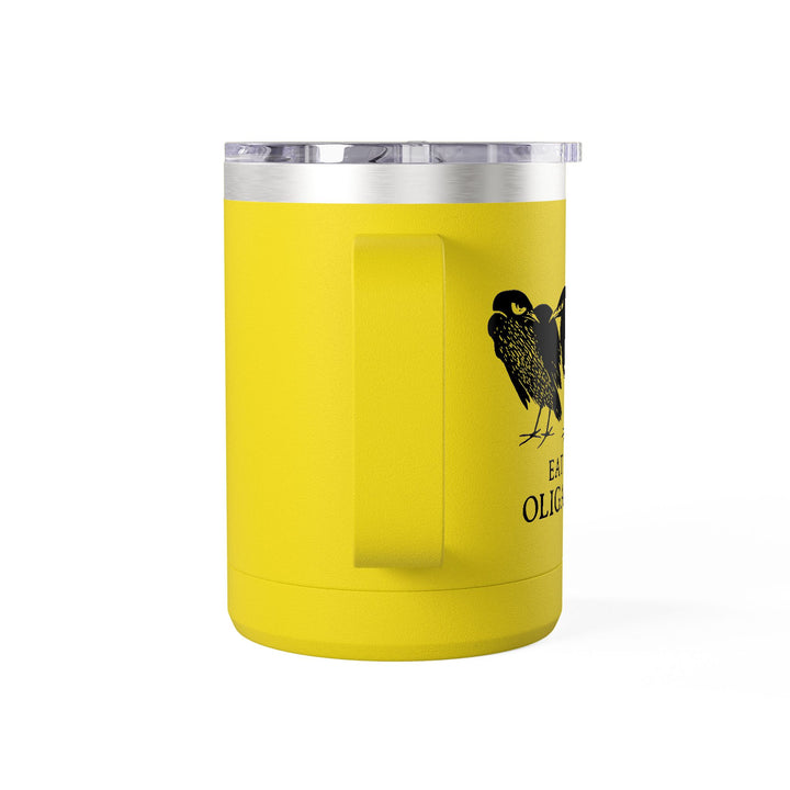 Eat the Oligarchs Crow – Coffee Mug Tumbler, 15oz