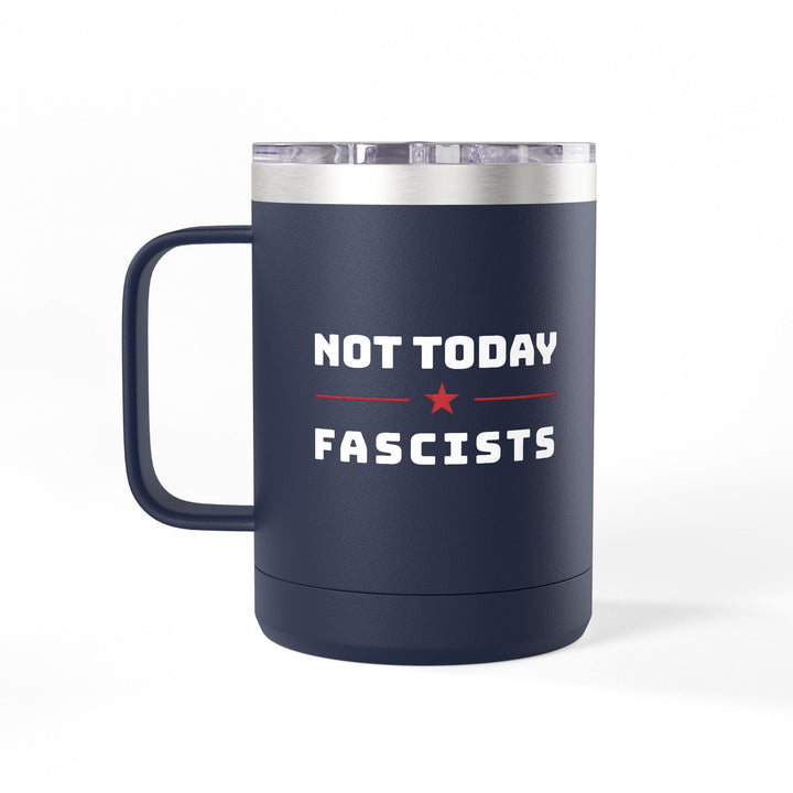 Not Today Fascists - Star Graphic – Coffee Mug Tumbler, 15oz