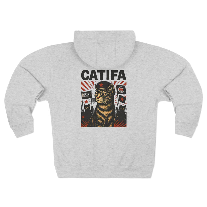 Catifa - Anti-Fascist Cat – Unisex Zip Hoodie
