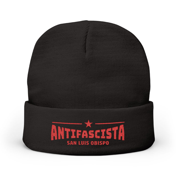 Antifascista San Luis Obispo - Embroidered Knit Beanie