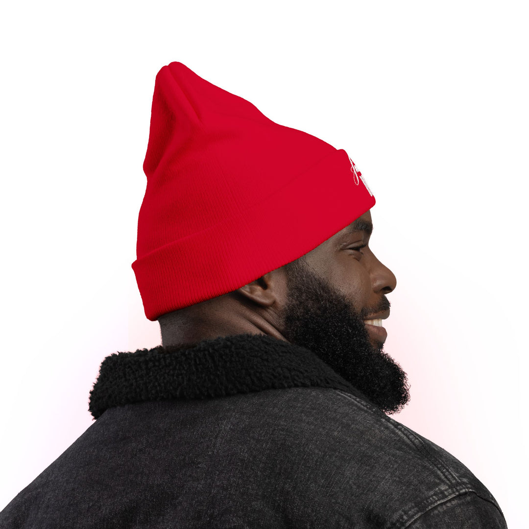 F*ck ICE Cursive Graphic – Embroidered Knit Beanie