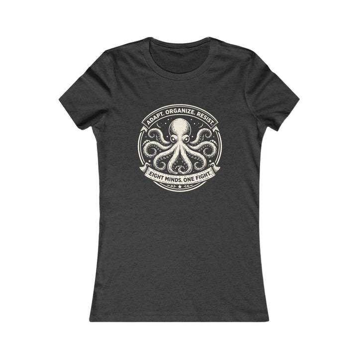 Adapt. Organize. Resist. Octopus – Women’s Fitted T-Shirt