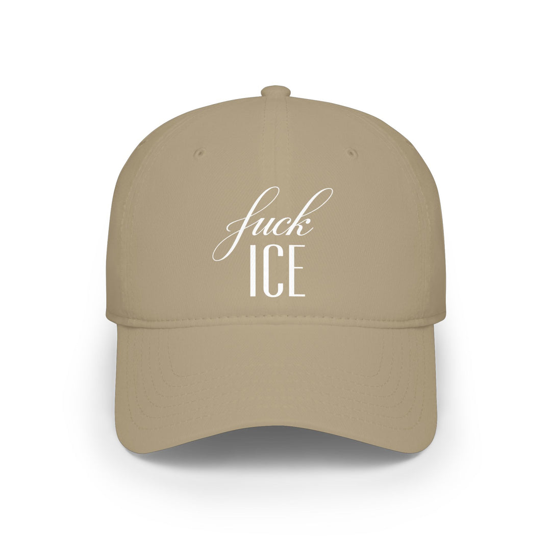 F*ck ICE Cursive Graphic – Cotton Baseball Cap