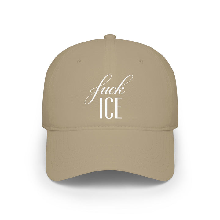 F*ck ICE Cursive Graphic – Cotton Baseball Cap