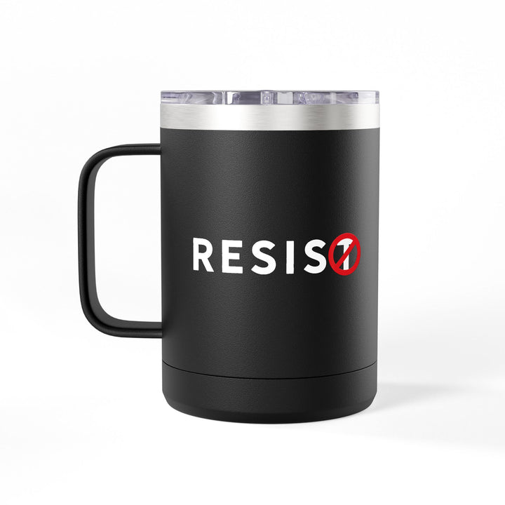 RESIST with T-Slash Coffee Mug Tumbler, 15oz