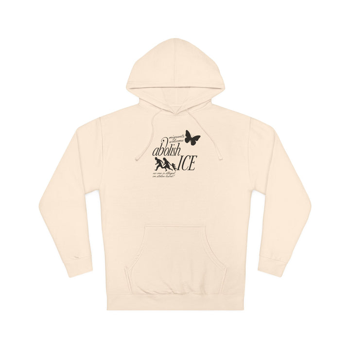 Migrants Welcome, Abolish ICE – Unisex Pullover Hoodie
