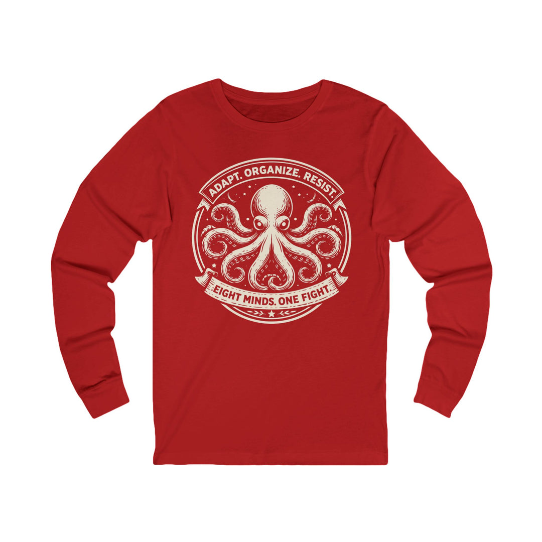 Adapt. Organize. Resist. Octopus – Unisex Long Sleeve Shirt