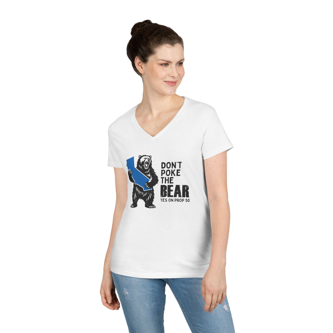 Don't Poke the Bear – Women's V-Neck T-Shirt