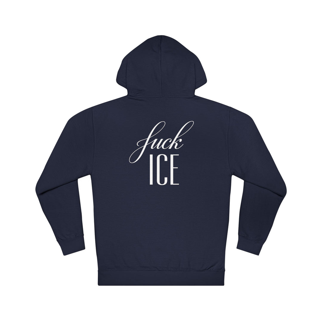 F*ck ICE Cursive Graphic – Unisex Pullover Hoodie