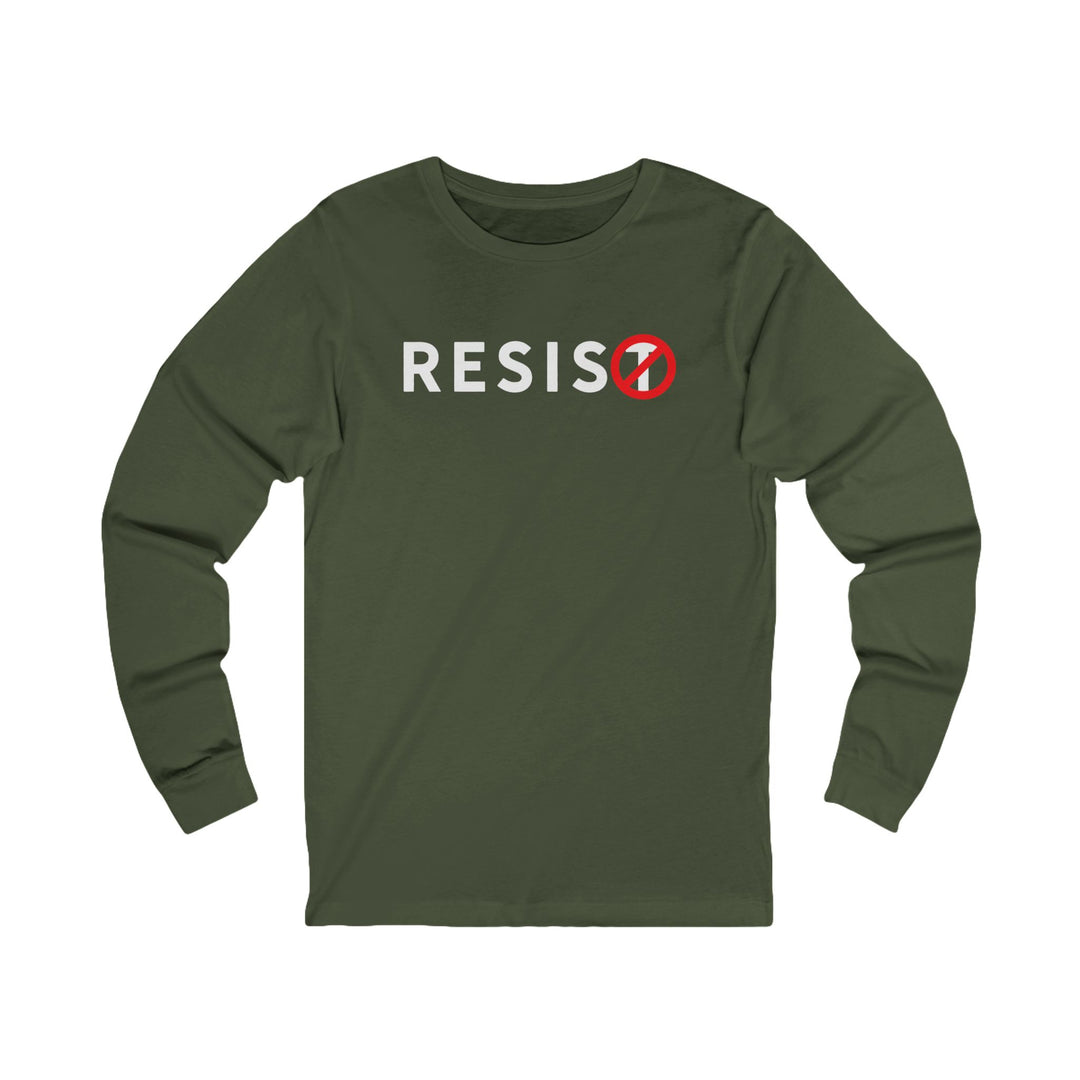 RESIST Circle-T Slash – Unisex Long Sleeve Shirt
