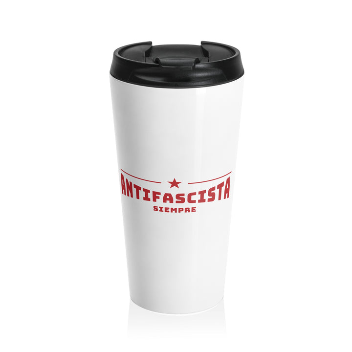 Antifascista Siempre Red Star – Stainless Steel Insulated Travel Tumbler, 15 oz