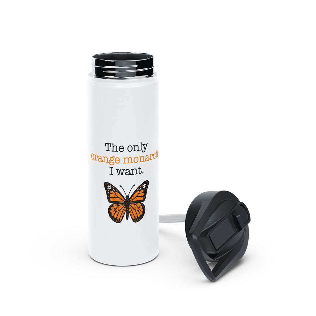 The Only Orange Monarch I Want - Stainless Steel Water Bottle - Standard Lid