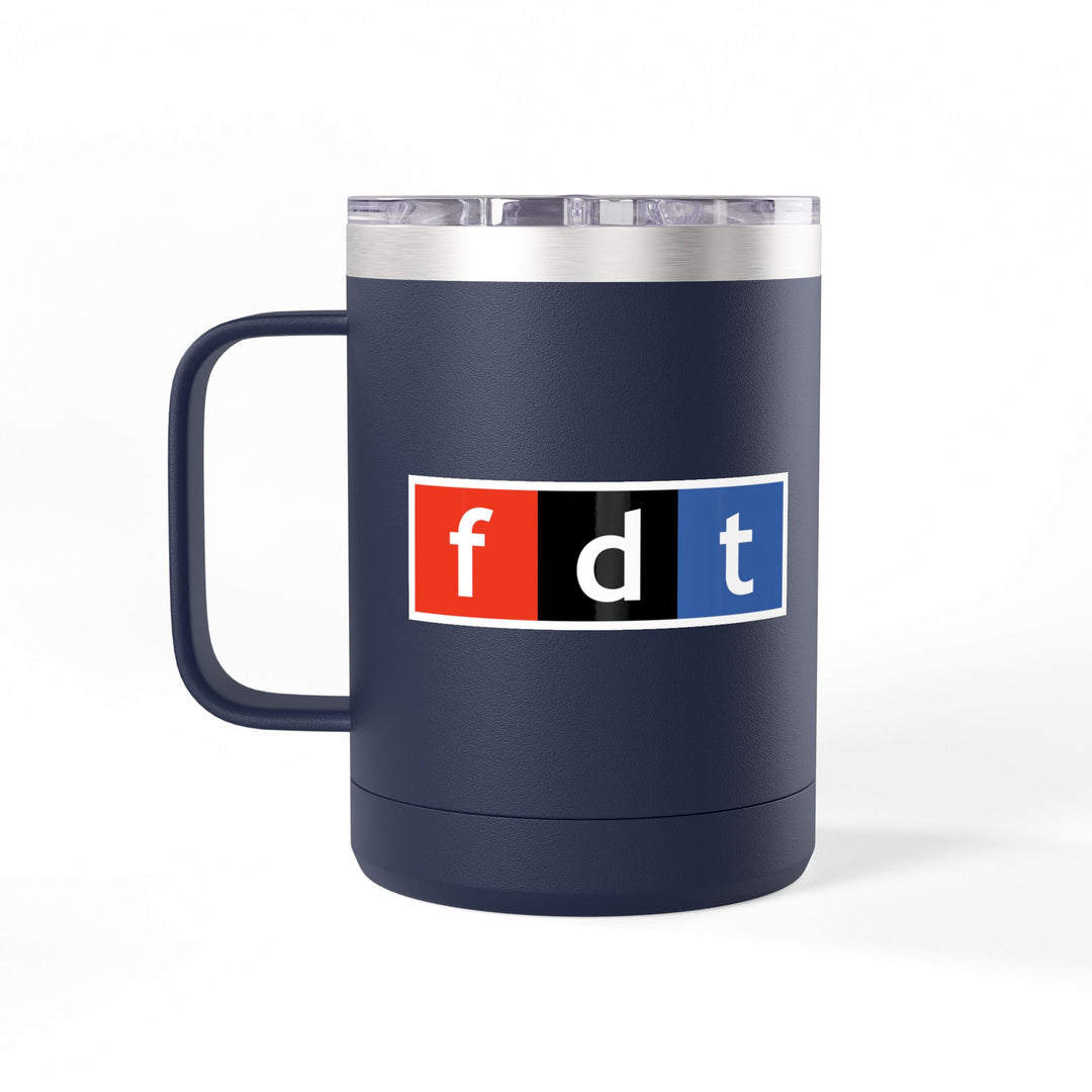 FDT NPR Radio Style Graphic – Coffee Mug Tumbler, 15oz