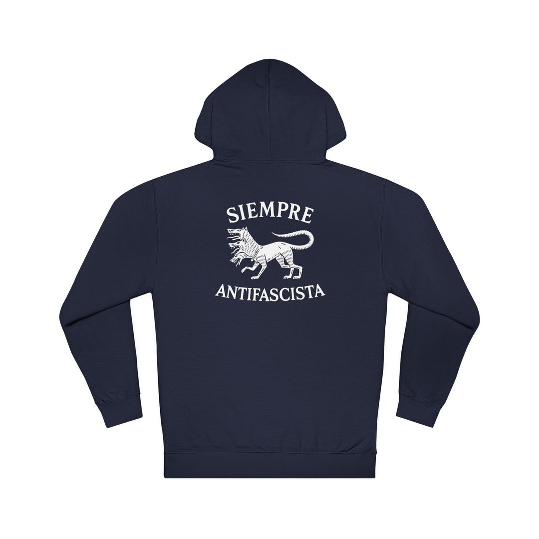 Siempre Antifascista Hoodie - Three-Headed Guardian - Unisex Hooded Sweatshirt