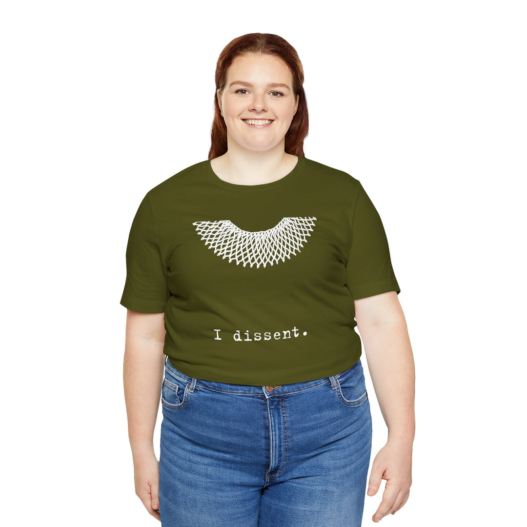 I Dissent RBG Collar Tribute Graphic – Unisex T-Shirt