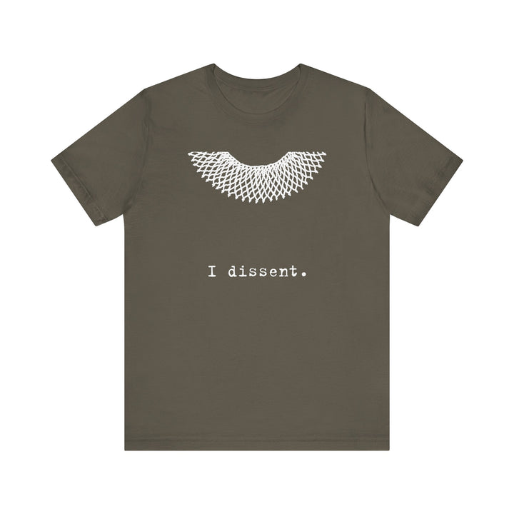 I Dissent RBG Collar Tribute Graphic – Unisex T-Shirt