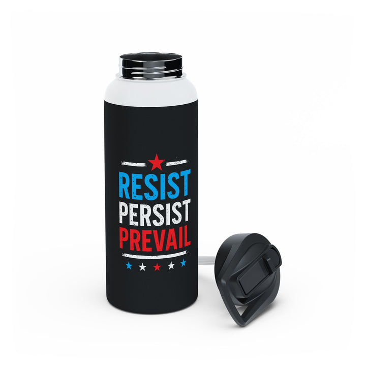 Resist Persist Prevail - Stainless Steel Water Bottle - Standard Lid