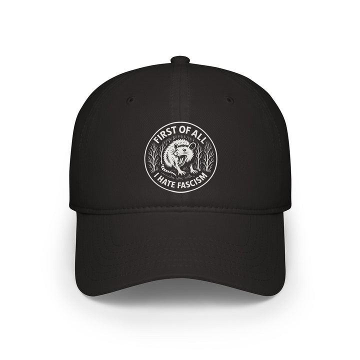 First of All I Hate Fascism Opossum – Cotton Baseball Cap