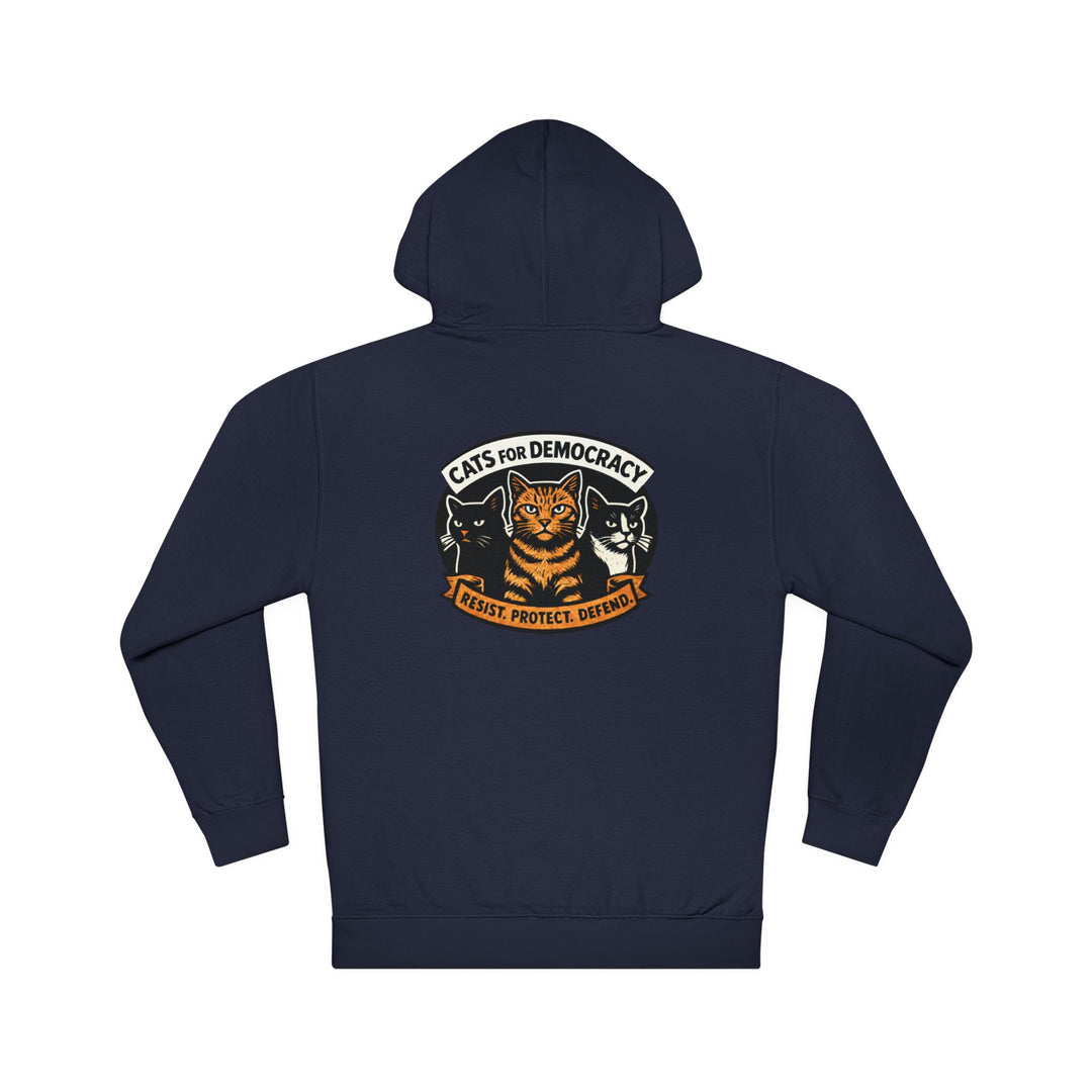 Cats for Democracy – Unisex Pullover Hoodie