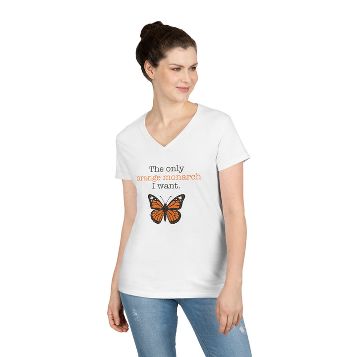 The Only Orange Monarch I Want – Women’s V-Neck T-Shirt