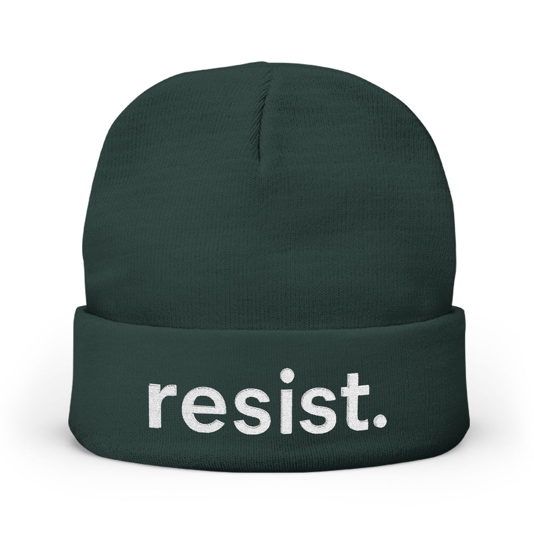 Resist. – Embroidered Knit Beanie