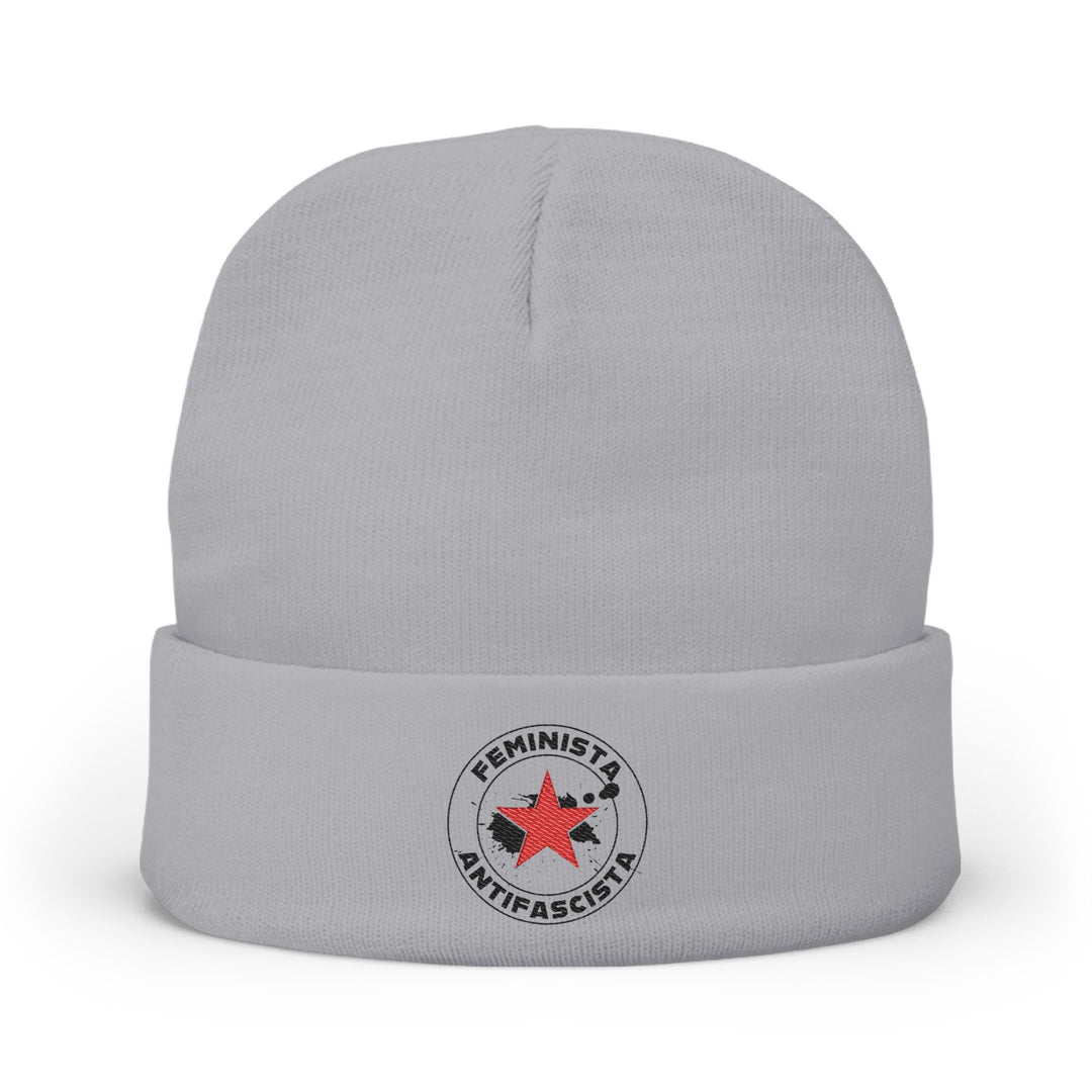 Feminista Antifascista – Embroidered Knit Beanie