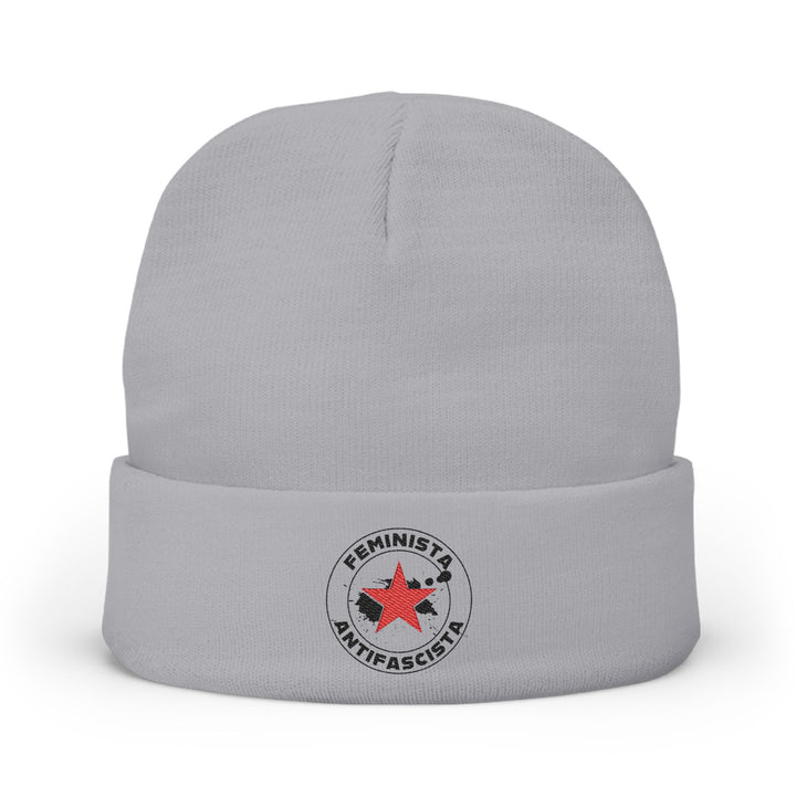 Feminista Antifascista – Embroidered Knit Beanie