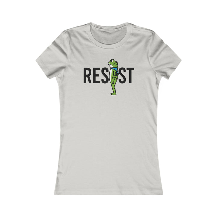 Resistance Frog – Women’s Fitted T-Shirt