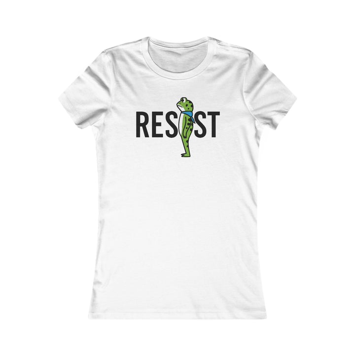RESIST Frog – Women’s Fitted T-Shirt
